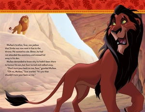 disney the lion king book and hand puppet