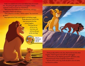 disney the lion king book and hand puppet