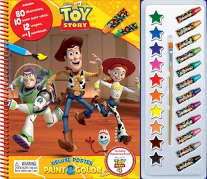 disney toy story 4 deluxe poster paint & color