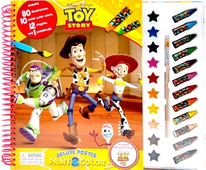 disney toy story 4 deluxe poster paint & color