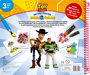 disney toy story 4 deluxe poster paint & color