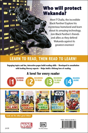 dk readers level 2: marvel black panther wakanda forever!