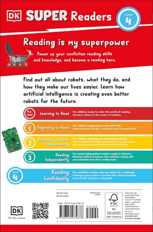 dk super readers level 4 - robots and ai