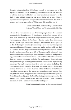 do not disturb: the story of a political murder and an african regime gone bad