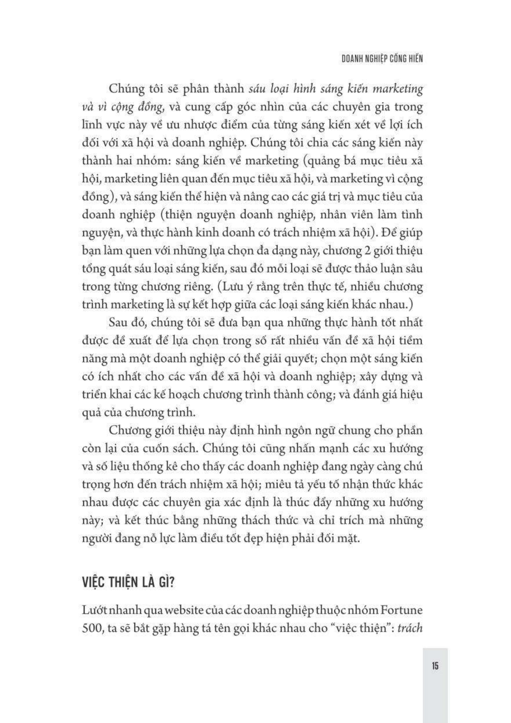 doanh nghiệp cống hiến