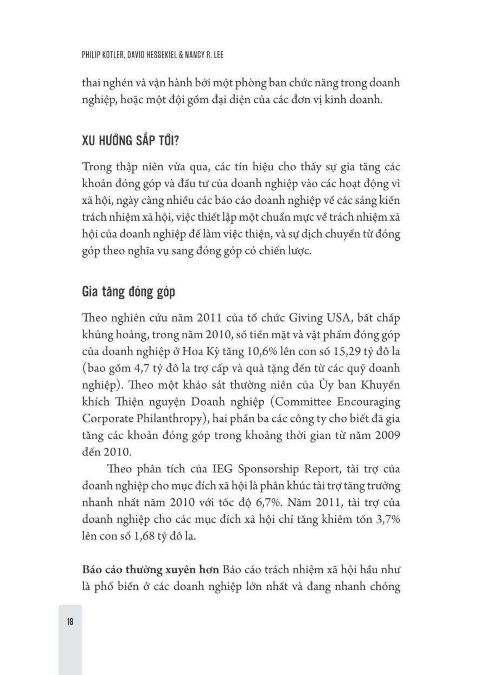 doanh nghiệp cống hiến