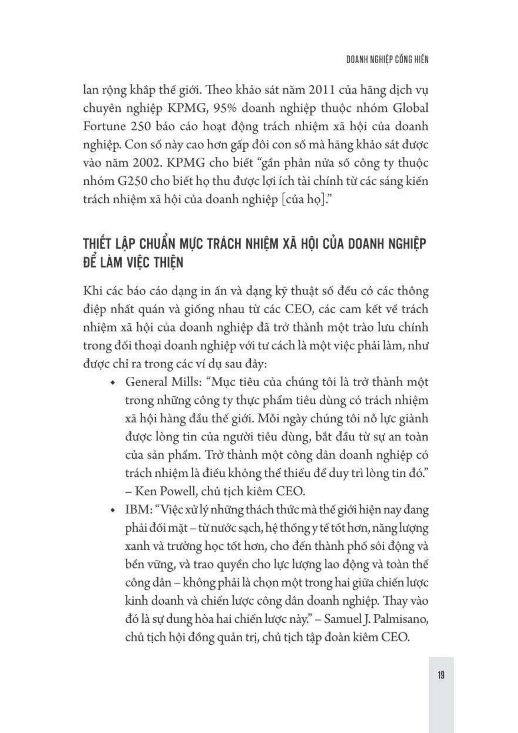 doanh nghiệp cống hiến