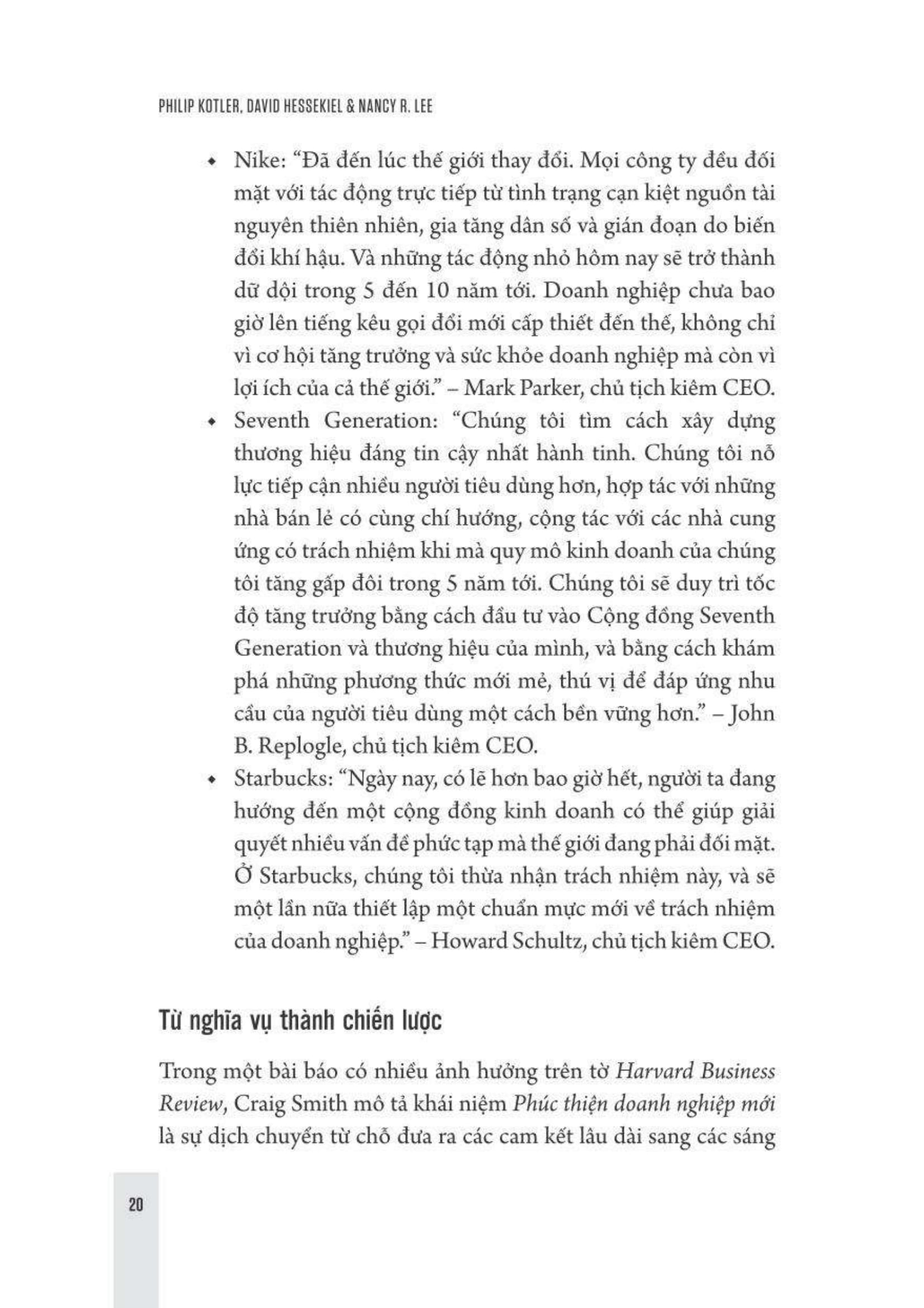 doanh nghiệp cống hiến