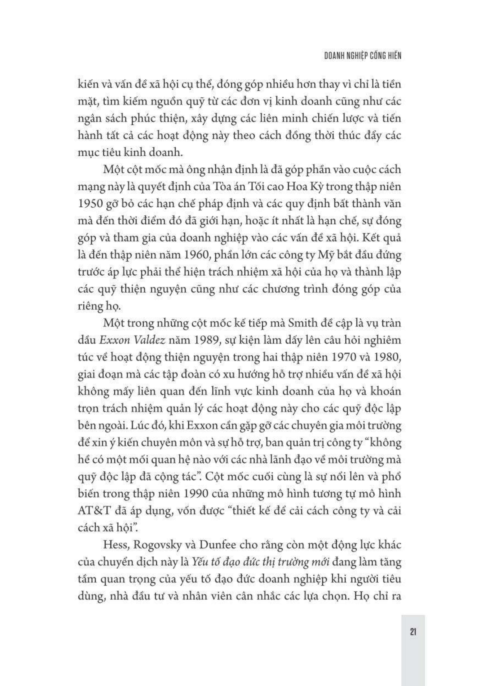 doanh nghiệp cống hiến