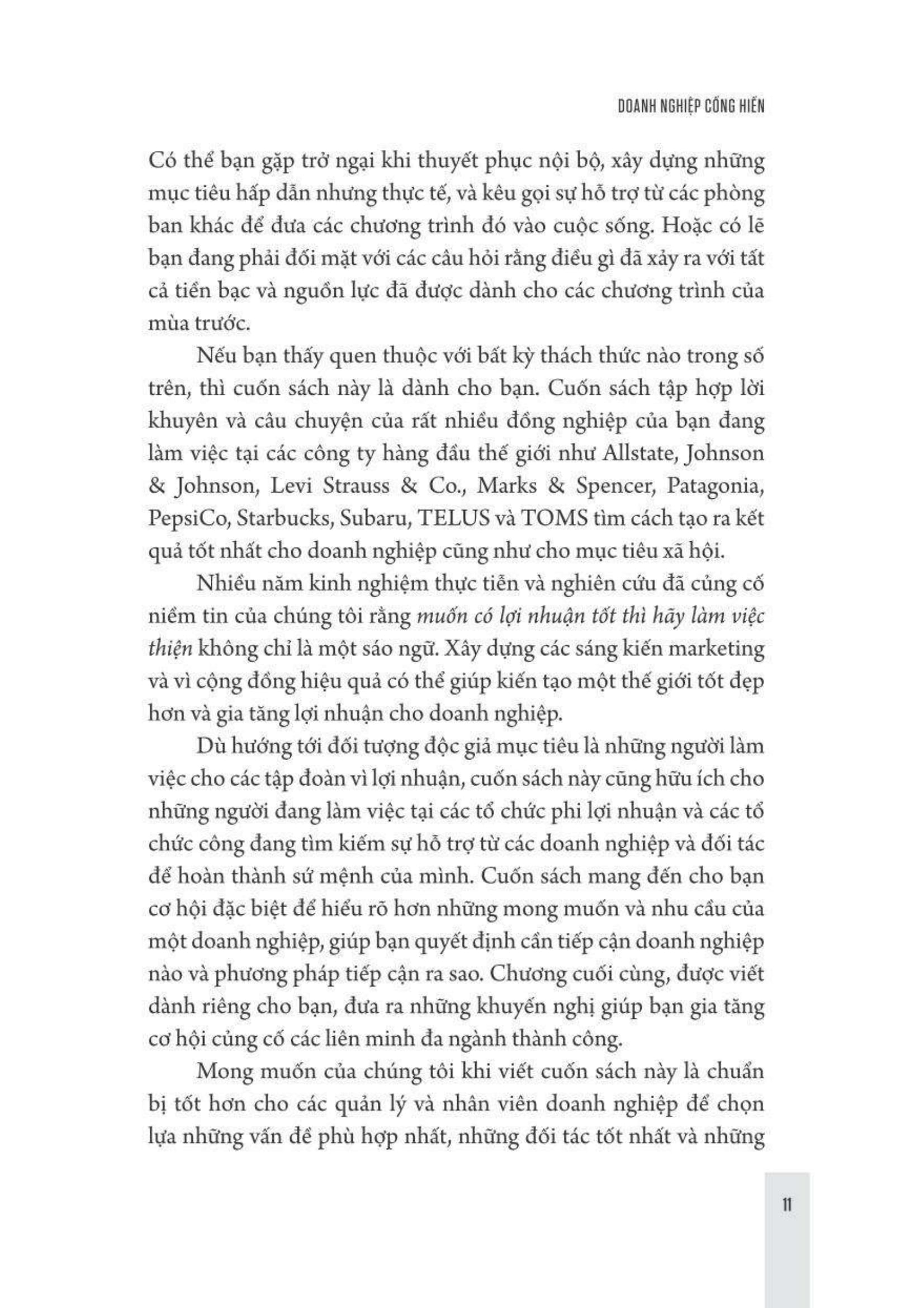 doanh nghiệp cống hiến