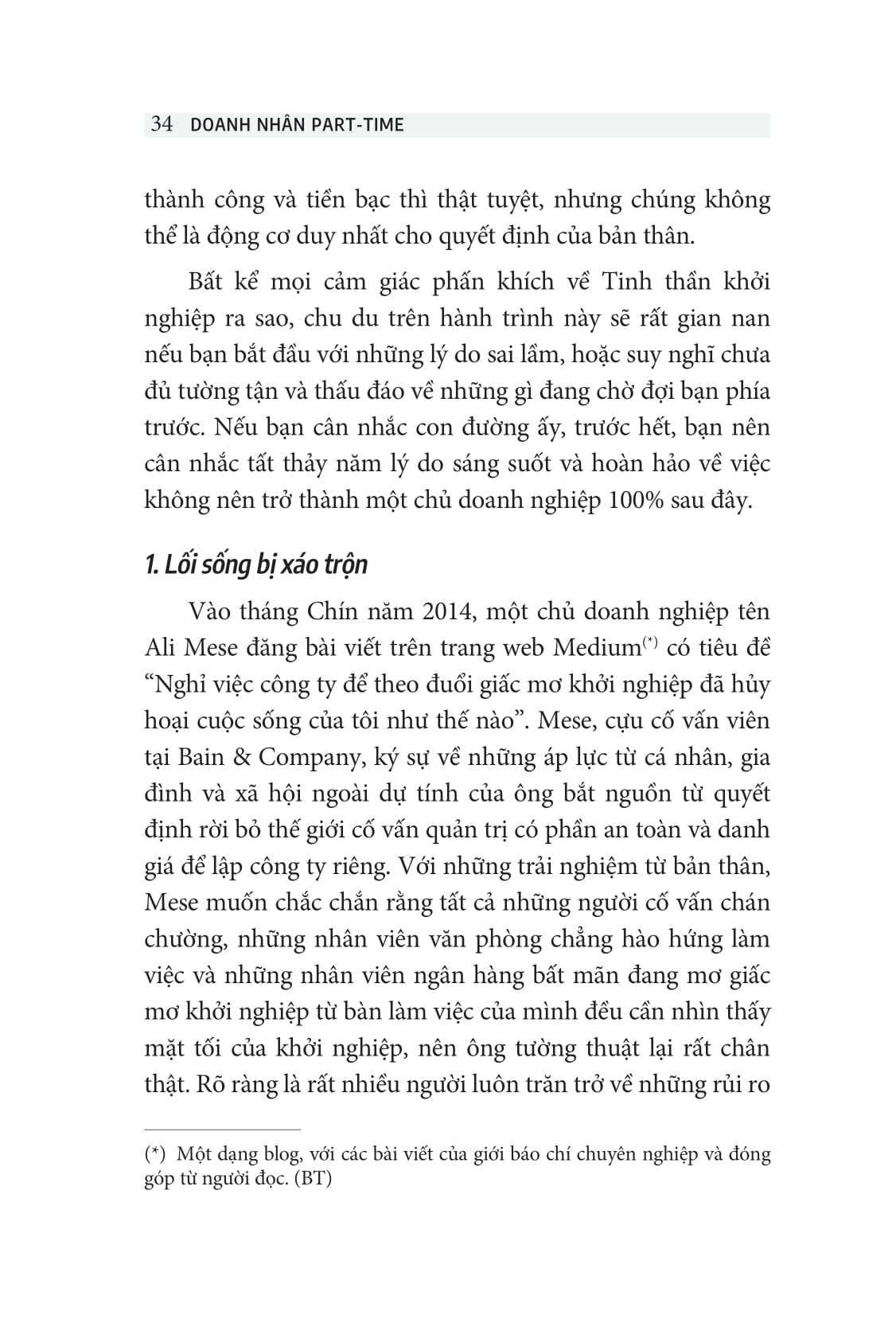 doanh nhân part-time - the 10 percent entrepreneur