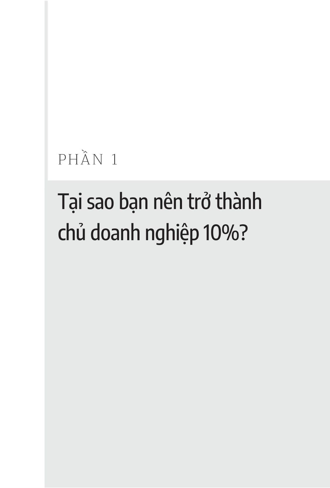 doanh nhân part-time - the 10 percent entrepreneur