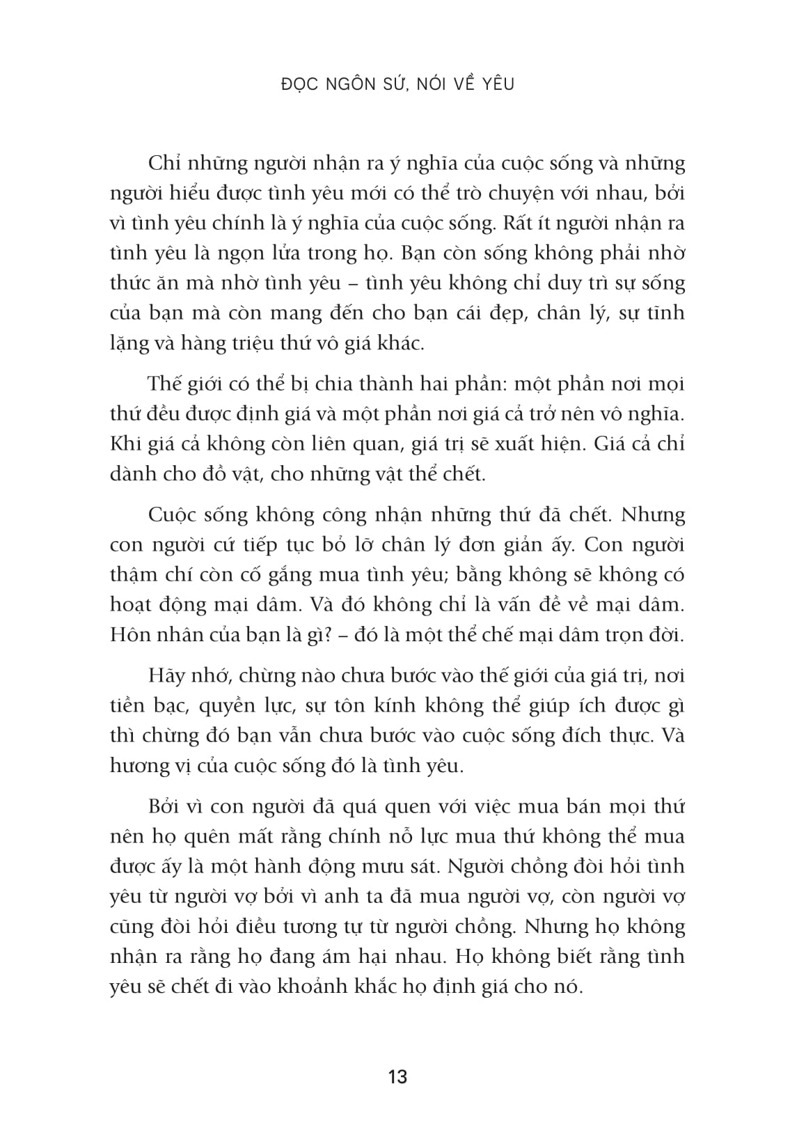 đọc ngôn sứ, nói về yêu