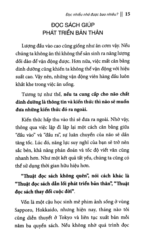 đọc nhiều nhớ được bao nhiêu?