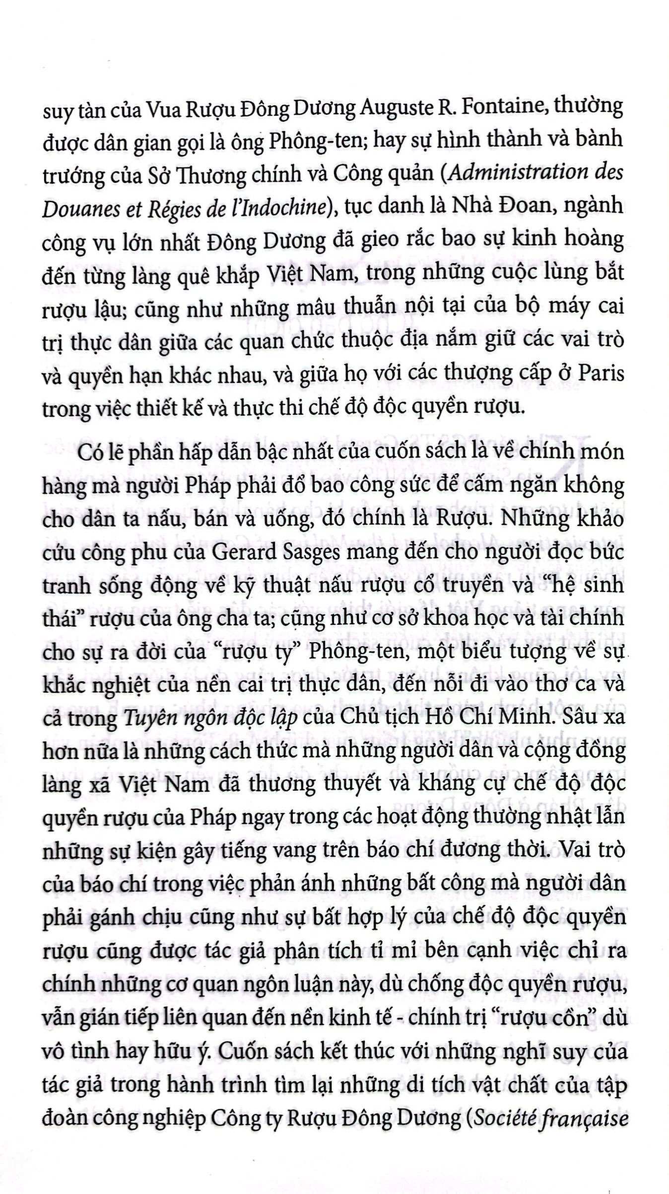 độc quyền rượu và chế độ thuộc địa pháp ở đông dương
