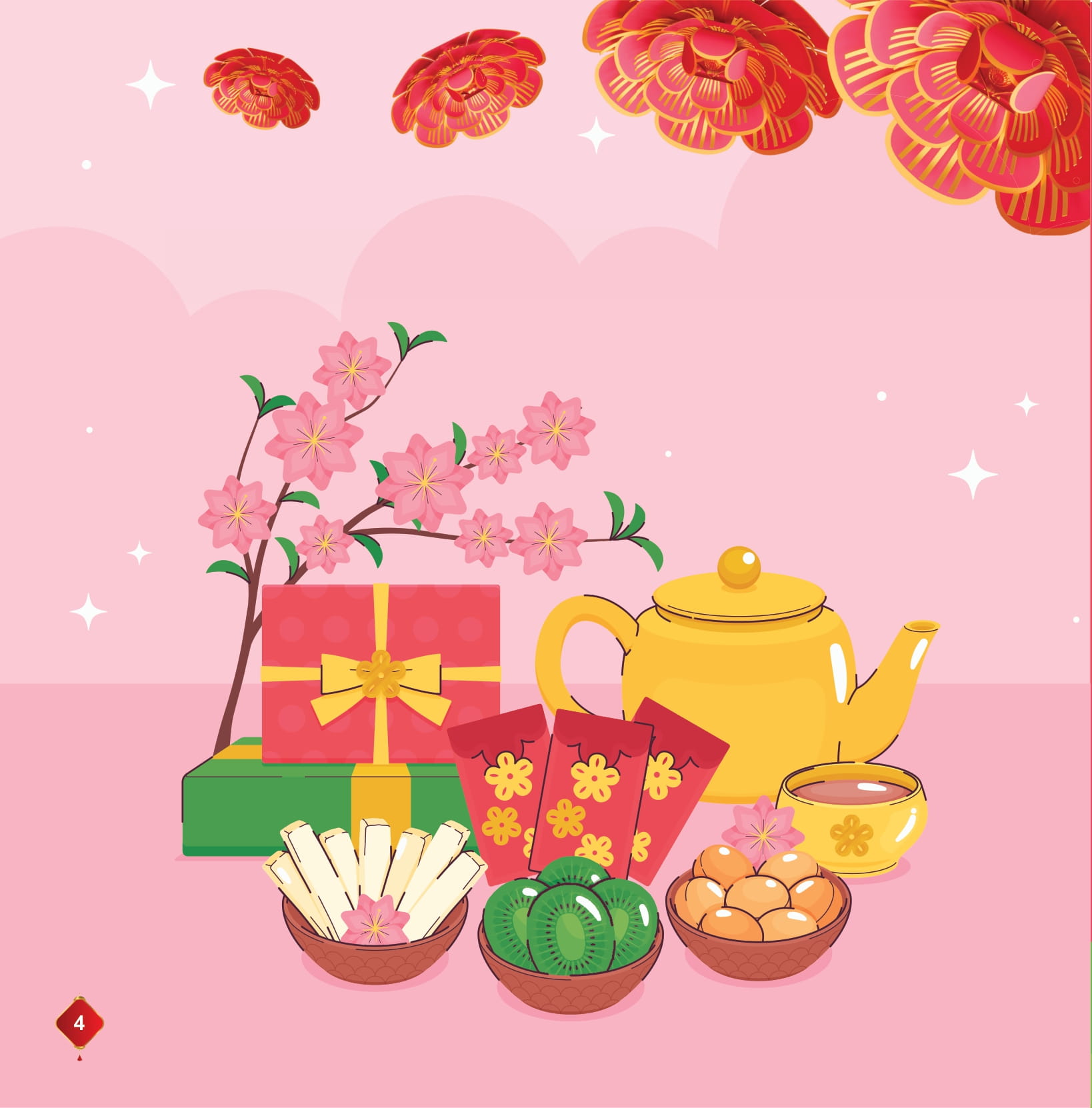 Doc Sach Ngay Xuan, Quay Quan Don Tet - Phao Hoa Dem Giao Thua