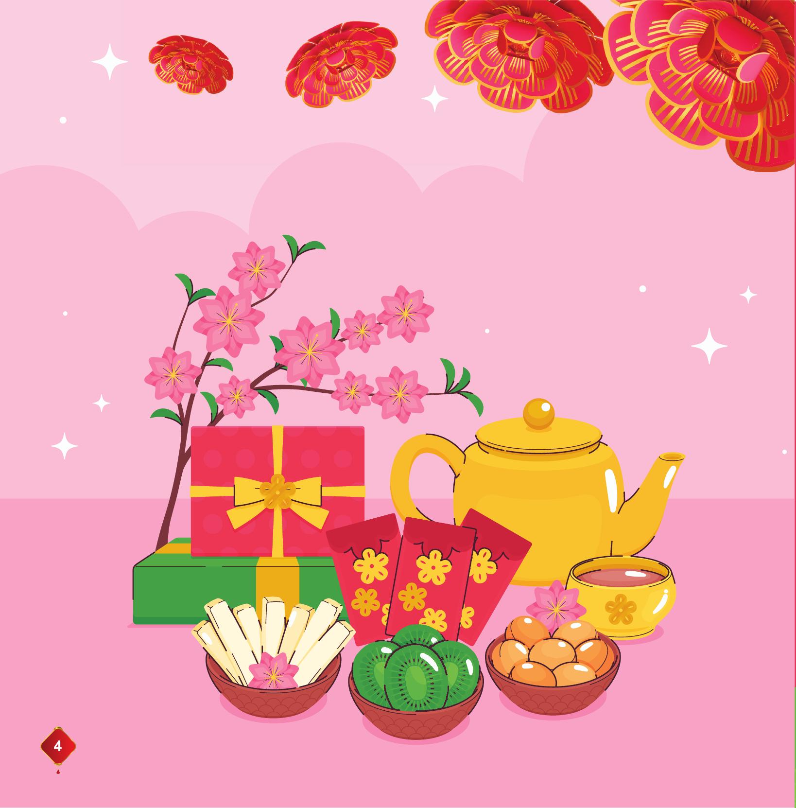 Doc Sach Ngay Xuan, Quay Quan Don Tet - Phao Hoa Dem Giao Thua - Bia Cung