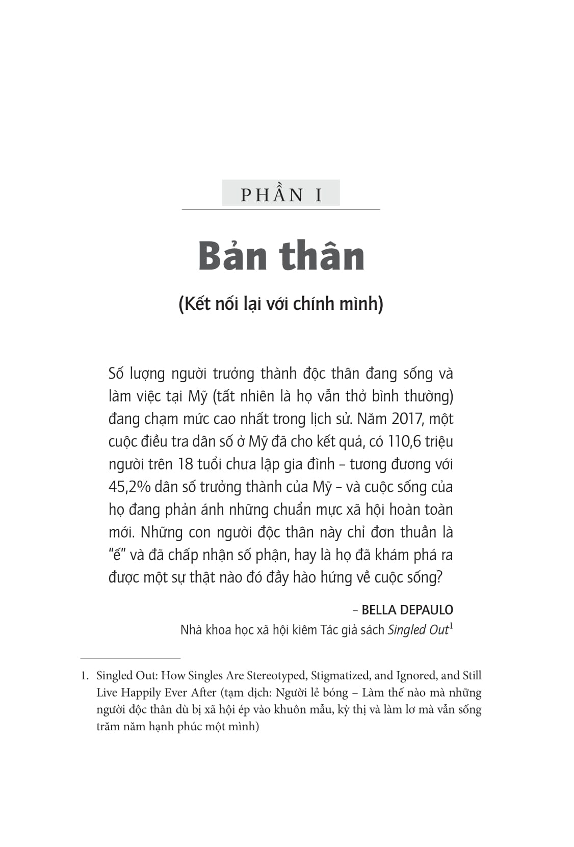 độc thân không phải "ế"