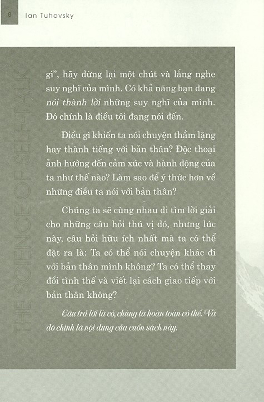 độc thoại nội tâm làm chủ cuộc sống