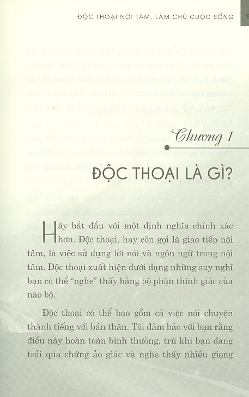 độc thoại nội tâm làm chủ cuộc sống