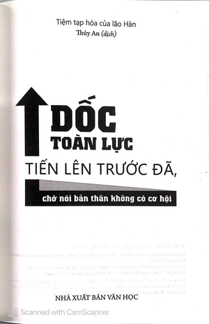 dốc toàn lực tiến lên trước đã, chớ nói bản thân không có cơ hội