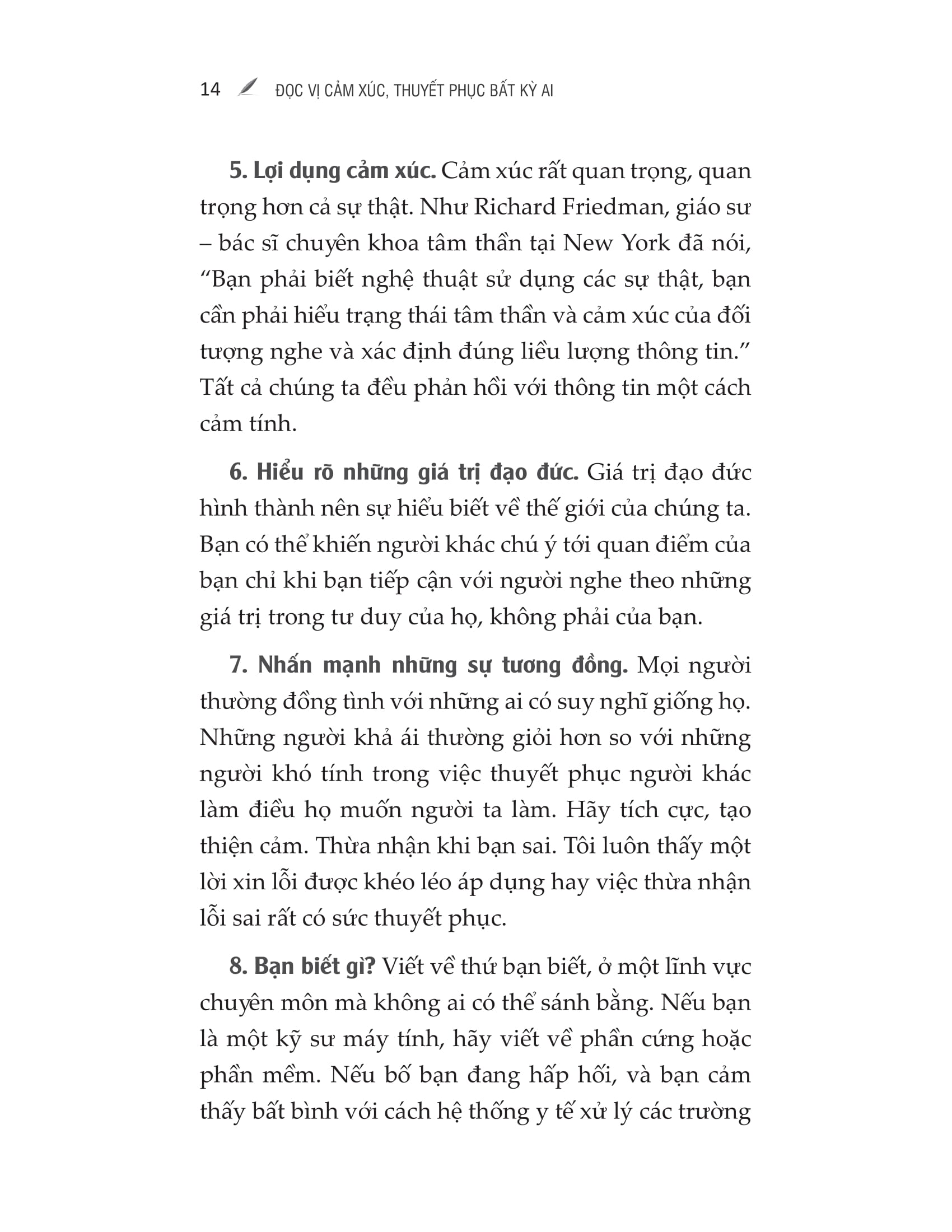 đọc vị cảm xúc thuyết phục bất kỳ ai