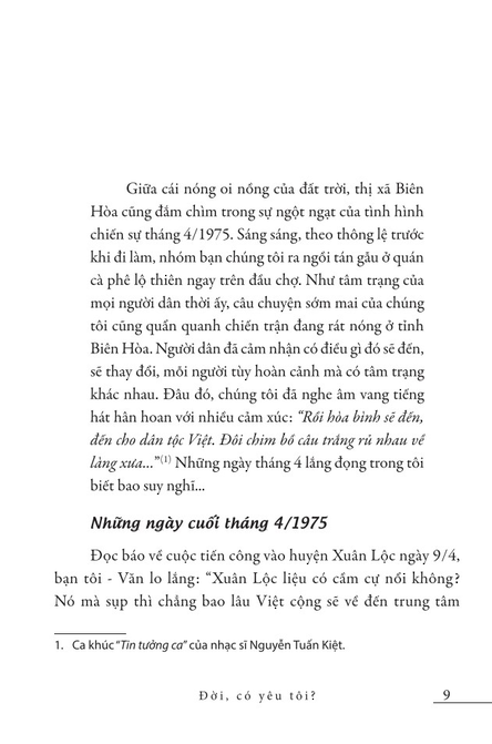 đời, có yêu tôi?