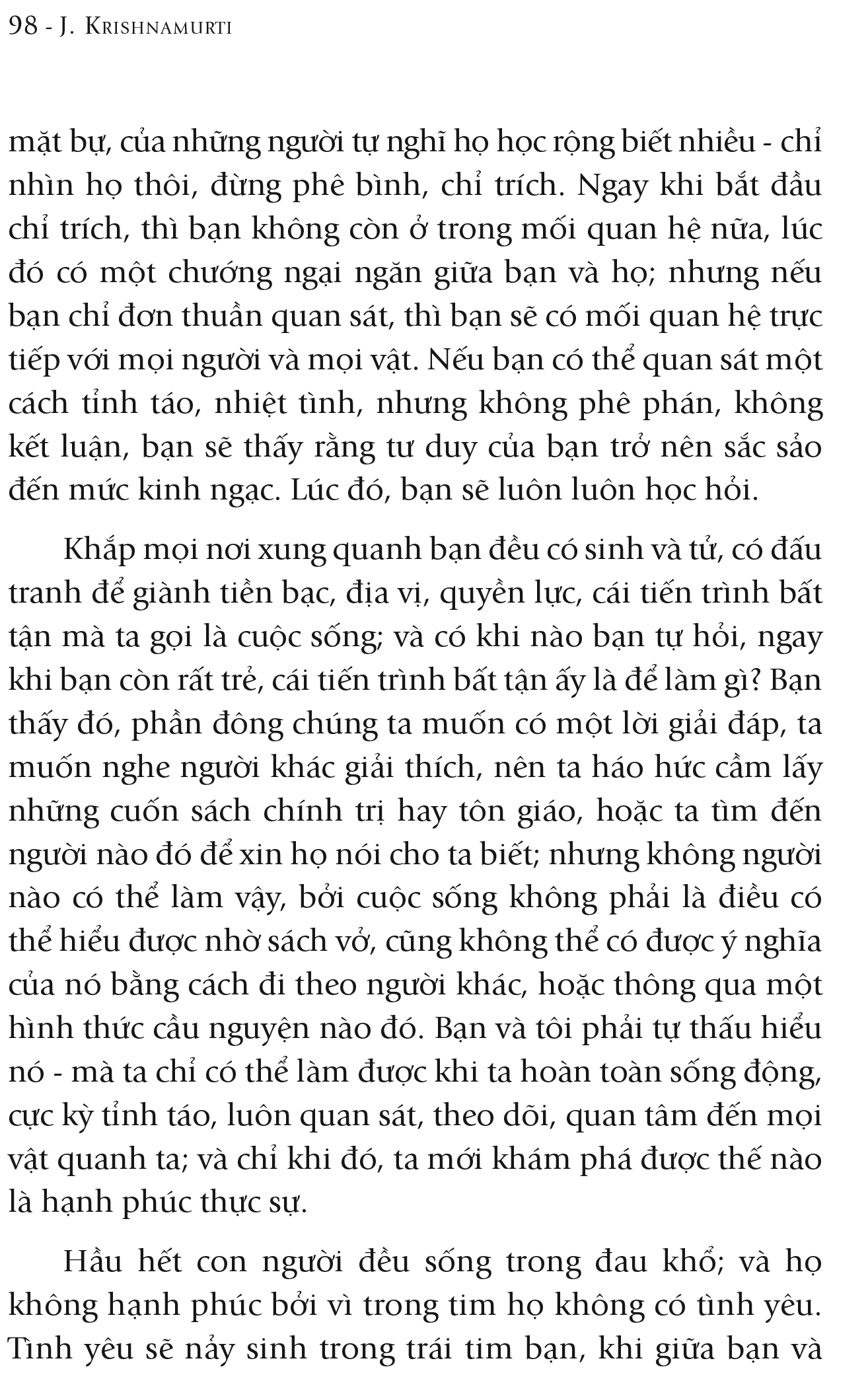 đôi điều cần suy ngẫm