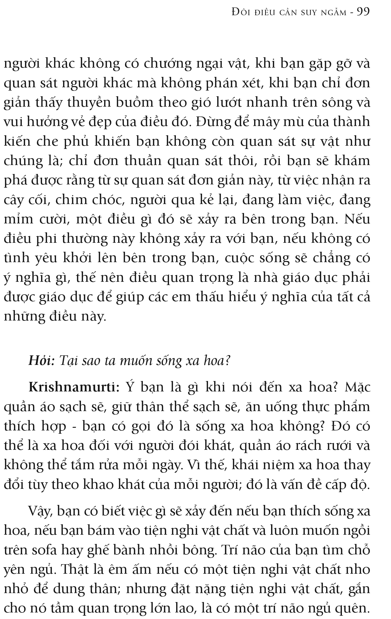 đôi điều cần suy ngẫm