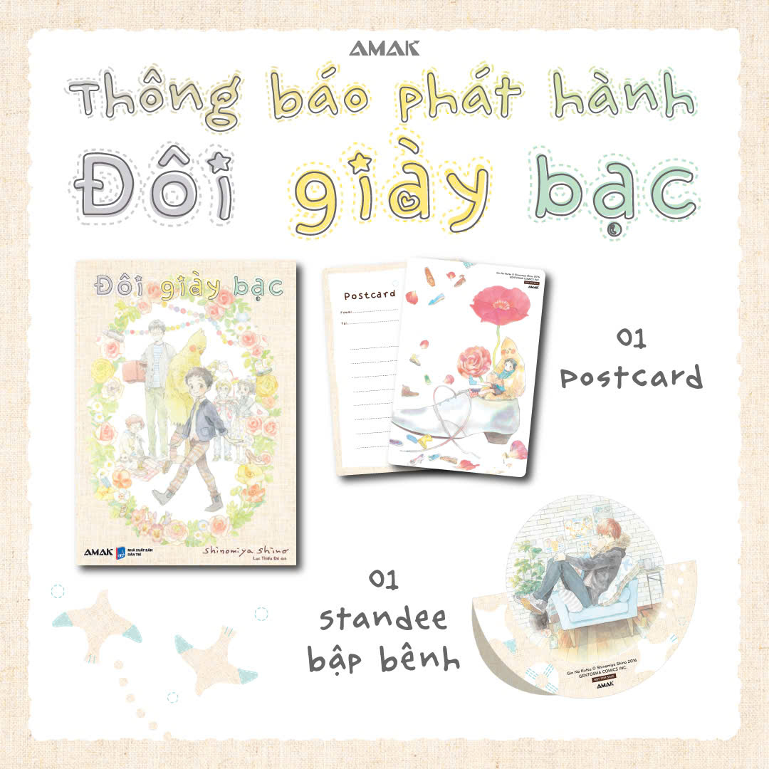 Doi Giay Bac - Tang Kem Postcard Phu Nhu Cat + Standee PVC Bap Benh