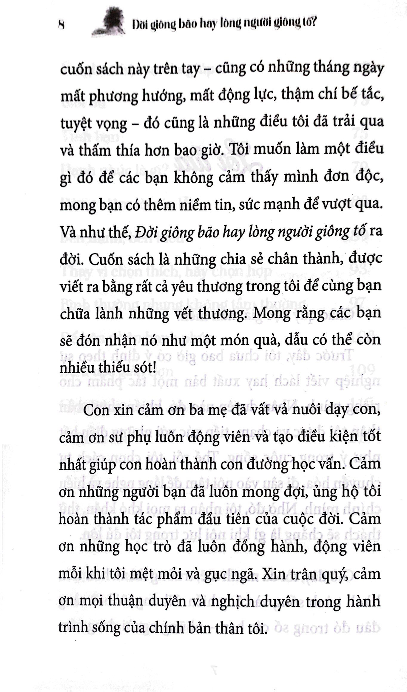 đời giông bão hay lòng người giông tố