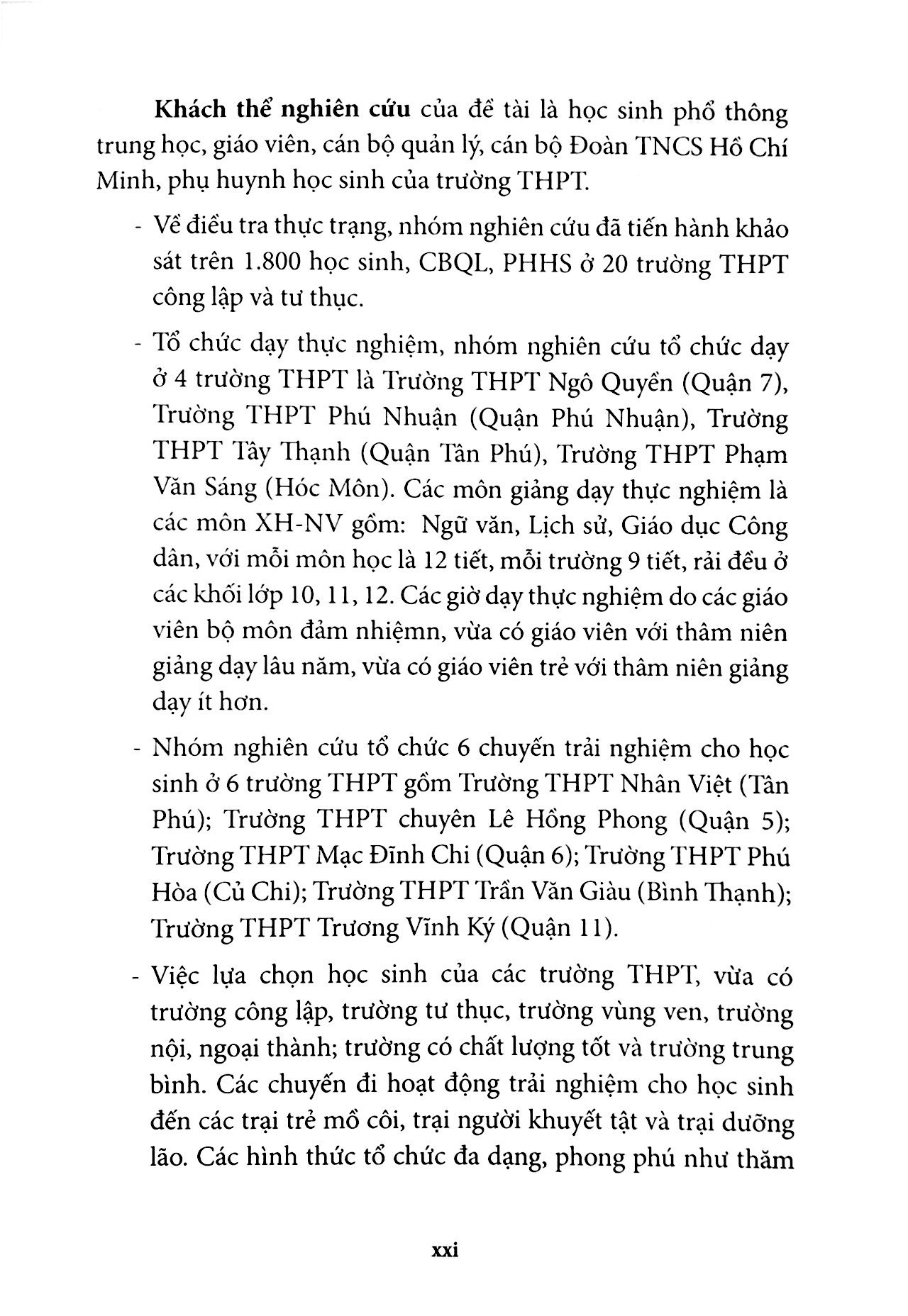 đổi mới giáo dục đạo lý dân tộc và ý thức công dân cho học sinh trung học phổ thông thành phố hồ chí minh qua dạy học các môn xã hội - nhân văn
