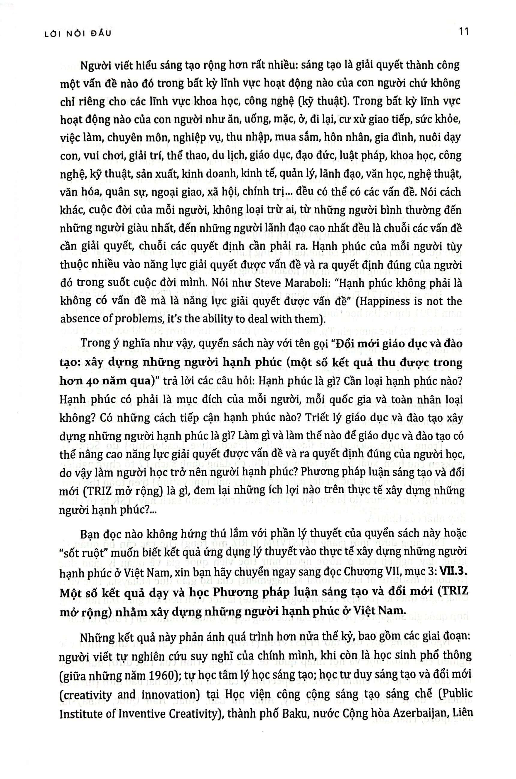 đổi mới giáo dục và đào tạo - xây dựng những người hạnh phúc nhờ sáng tạo