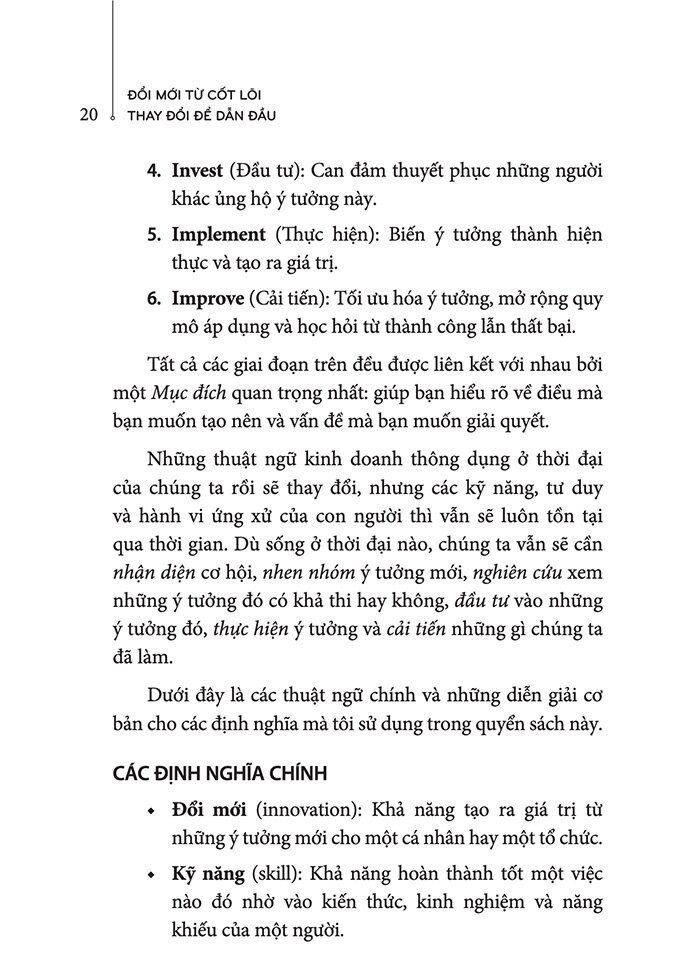đổi mới từ cốt lõi, thay đổi để dẫn đầu