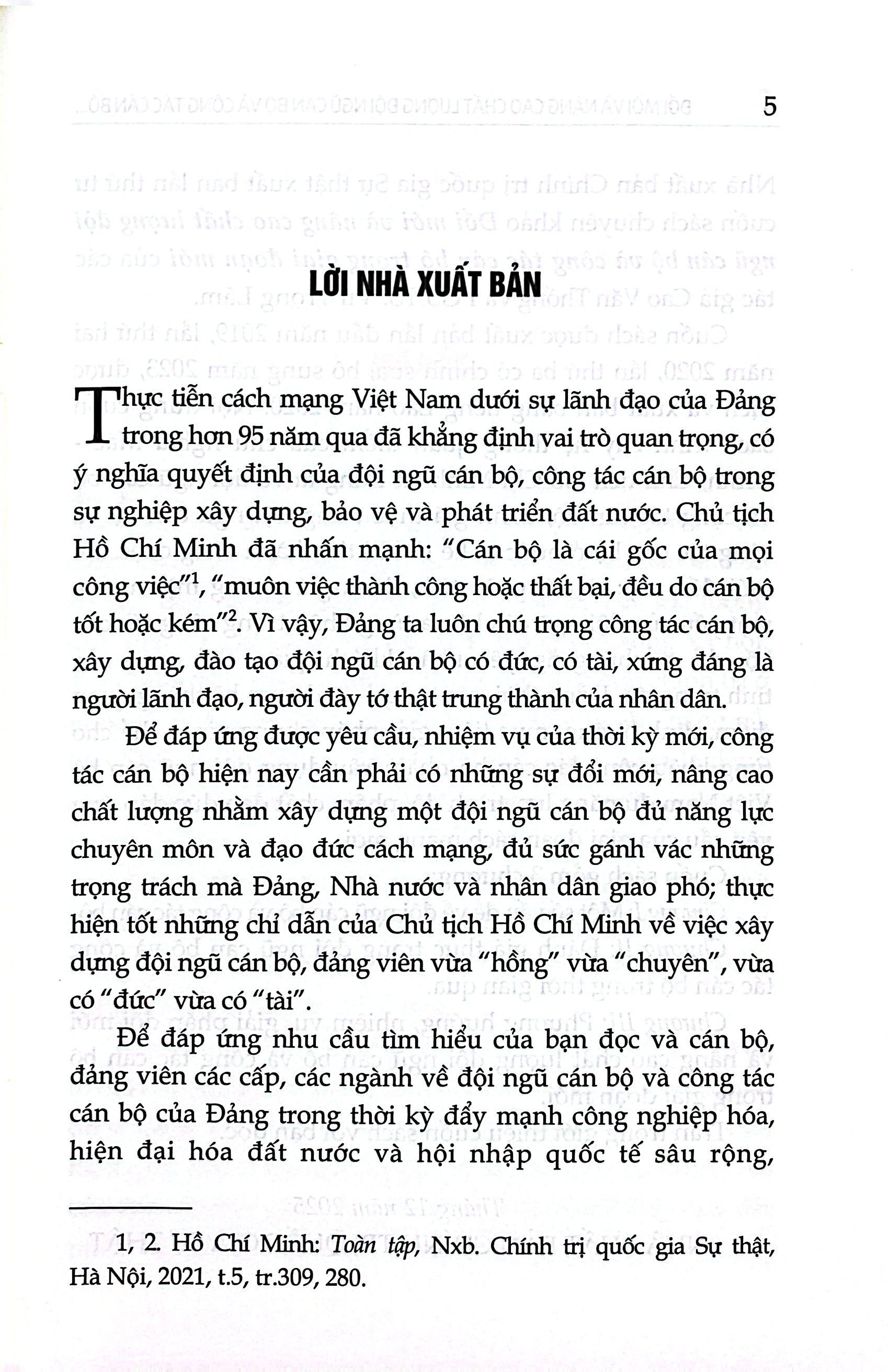 Đổi Mới Và Nâng Cao Chất Lượng Đội Ngũ Cán Bộ Và Công Tác Cán Bộ Trong Giai Đoạn Mới