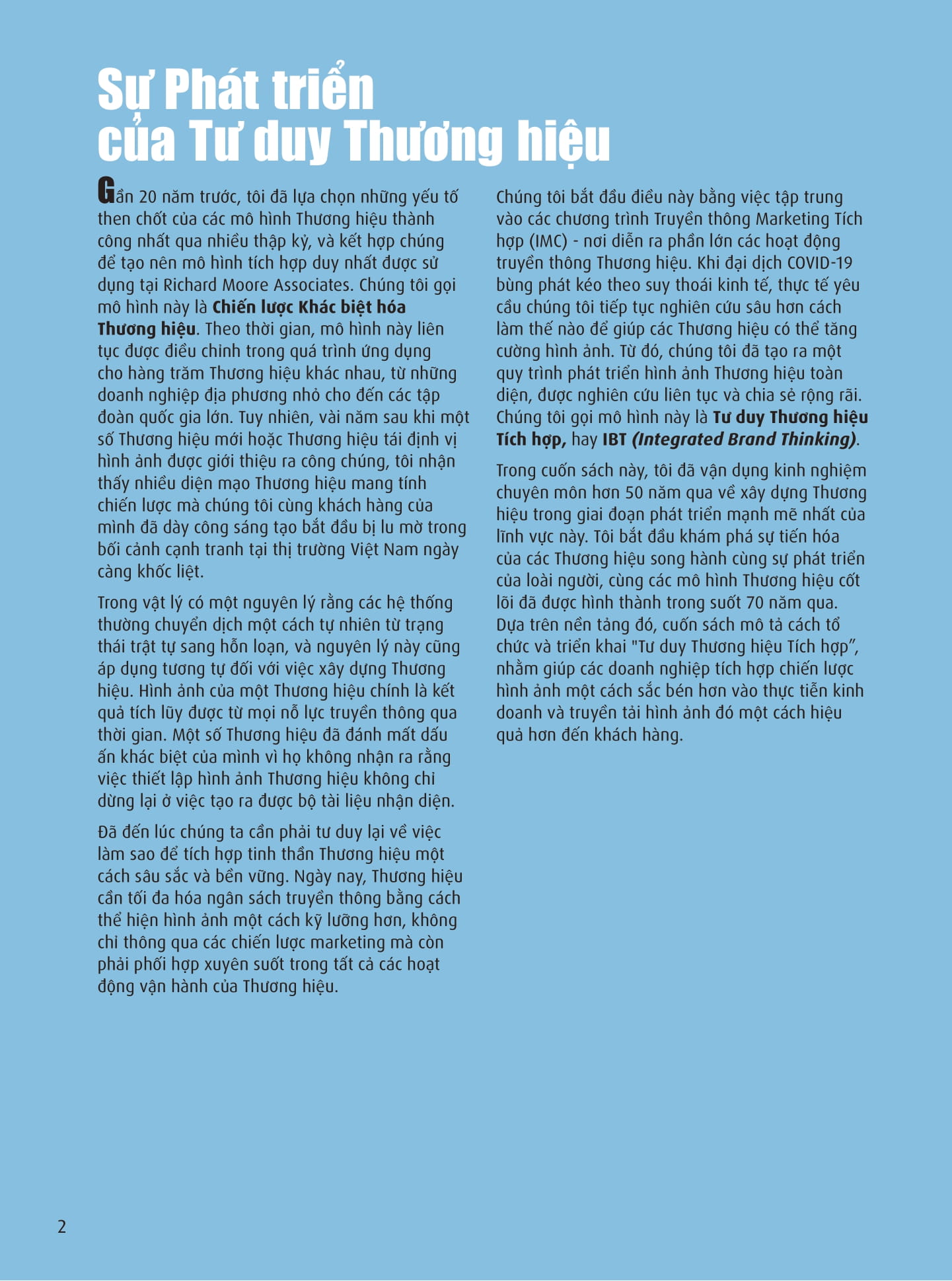 Doi Moi Voi Intergrated Brand Thinking