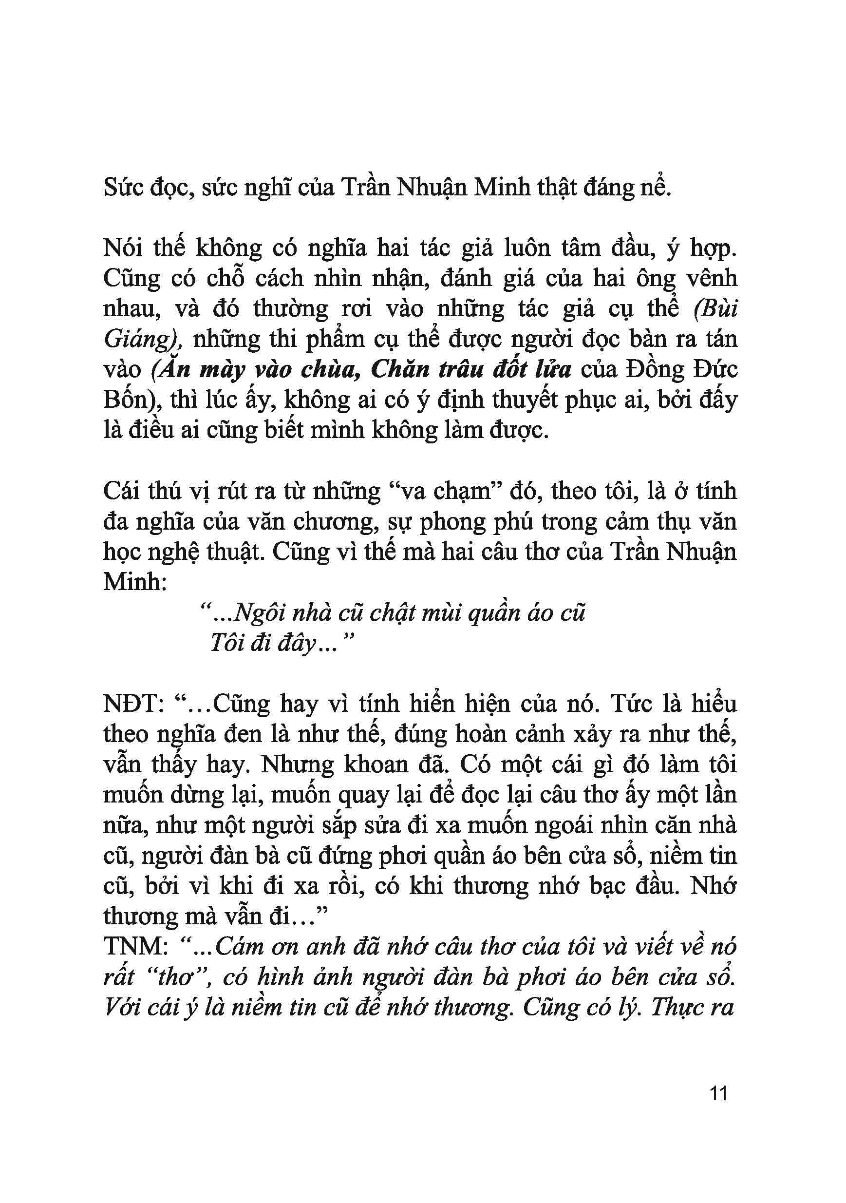 đối thoại văn chương