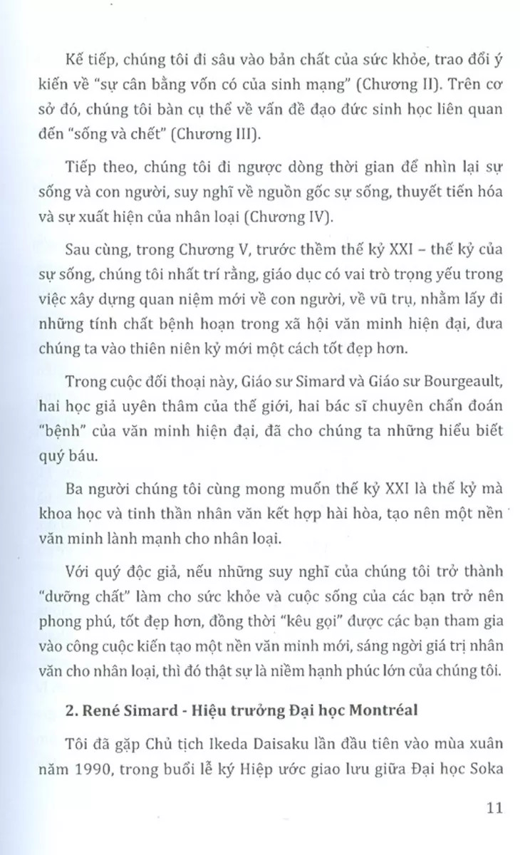 đối thoại về sức khỏe và cuộc sống đạo đức và giáo dục