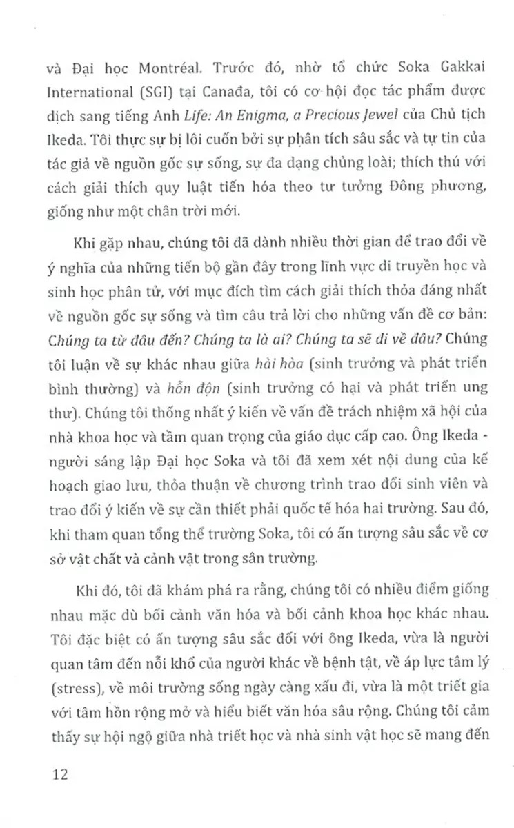 đối thoại về sức khỏe và cuộc sống đạo đức và giáo dục