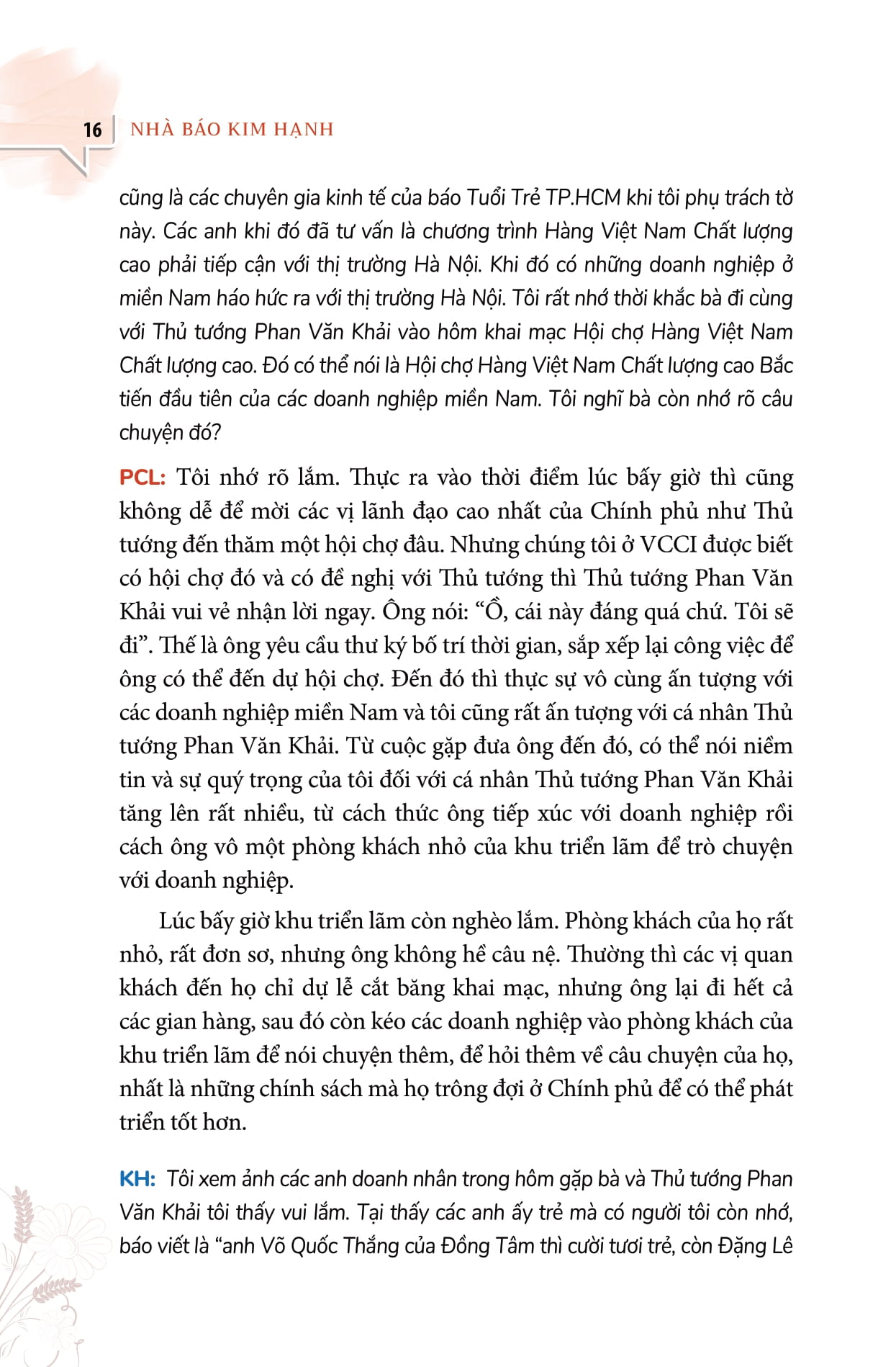 đối thoại với những người tiên phong