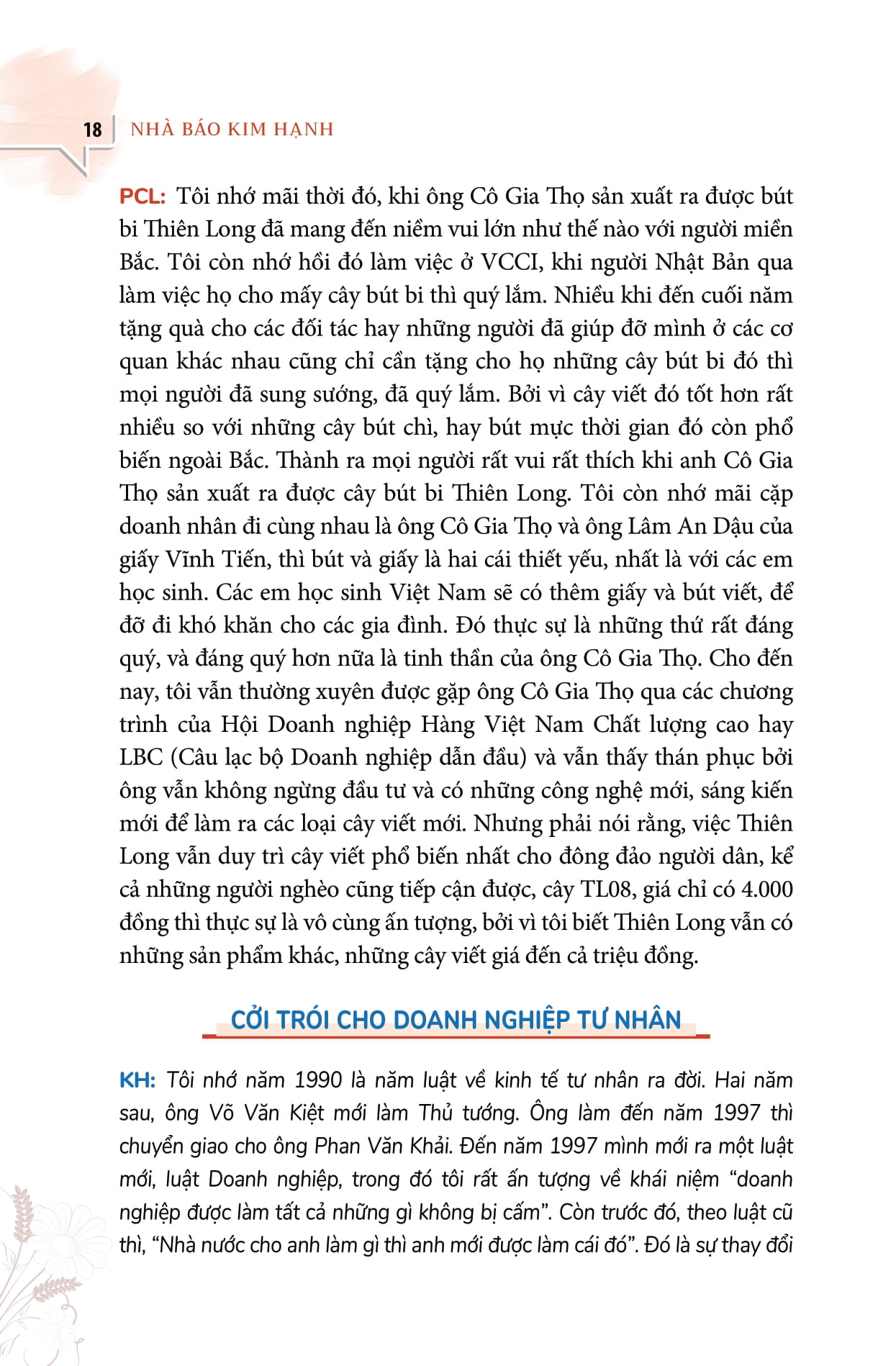 đối thoại với những người tiên phong