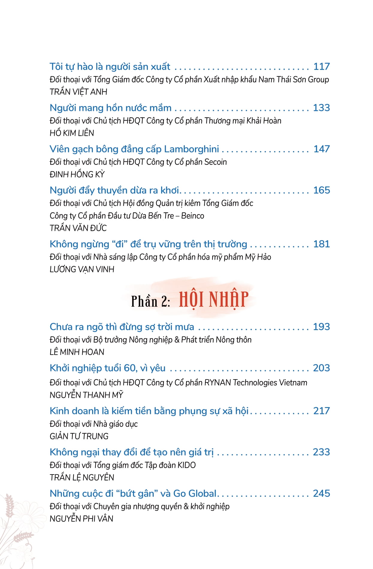 đối thoại với những người tiên phong