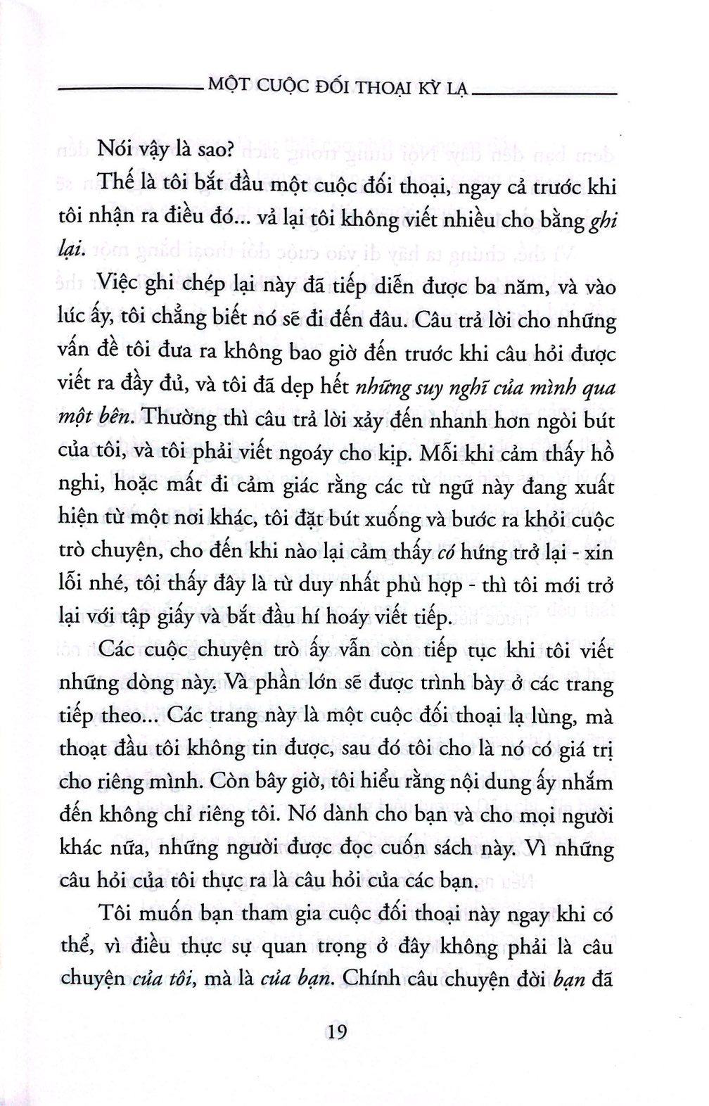 đối thoại với thượng đế