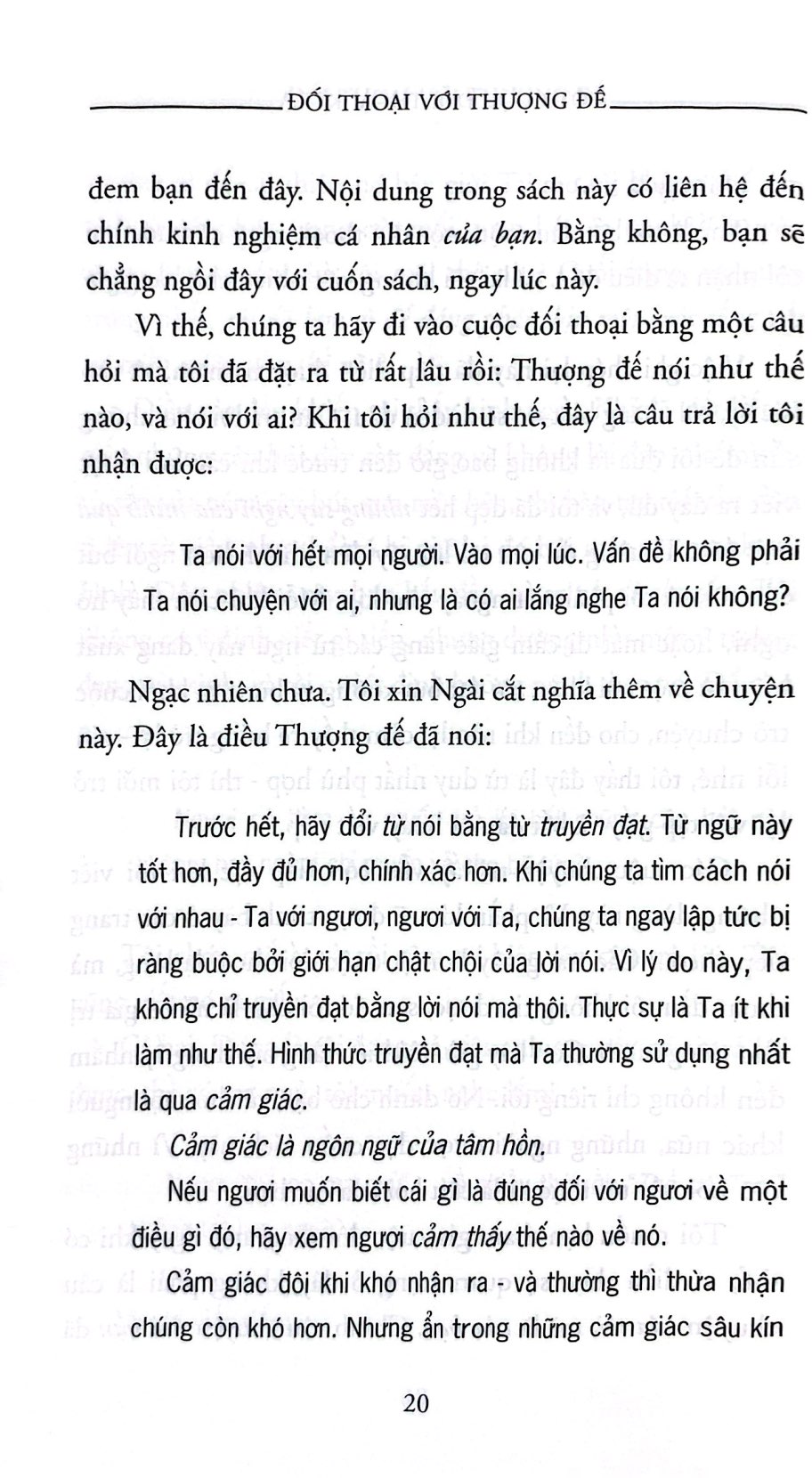 đối thoại với thượng đế