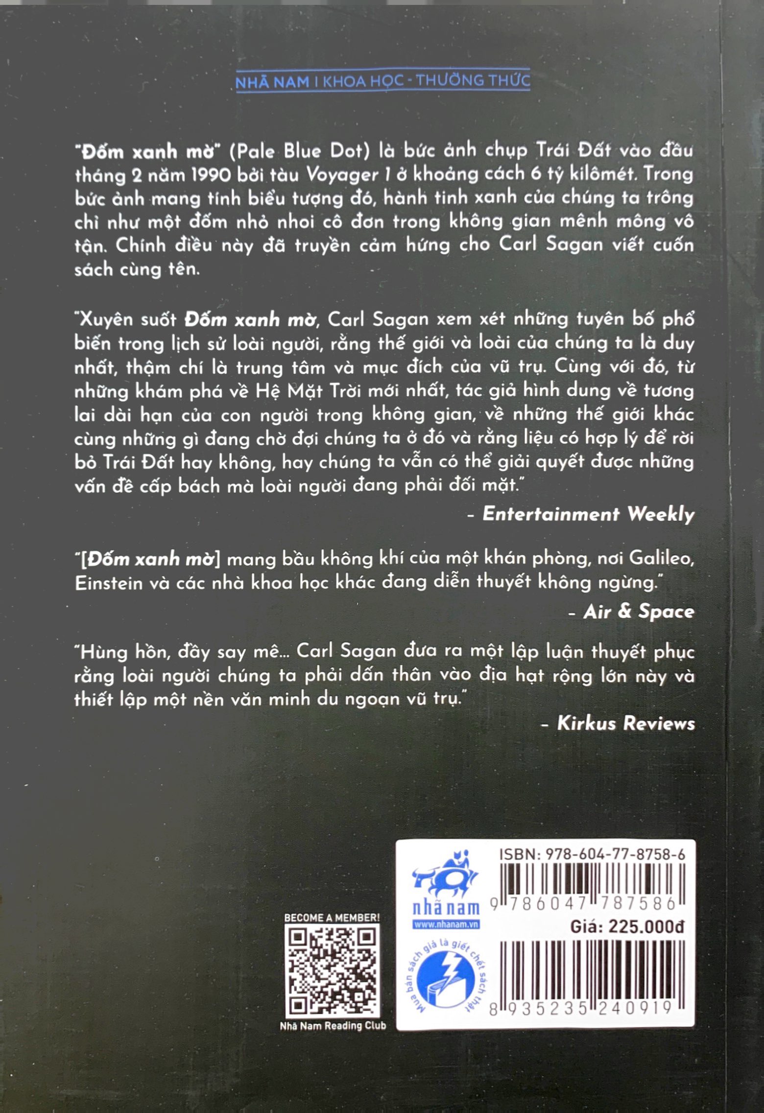 đốm xanh mờ - tầm nhìn về tương lai của loài người trong không gian