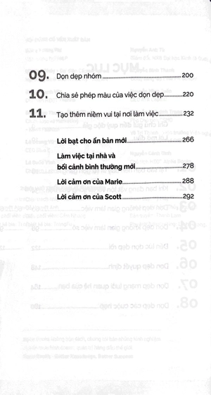 dọn dẹp công việc, gọn gàng tâm trí