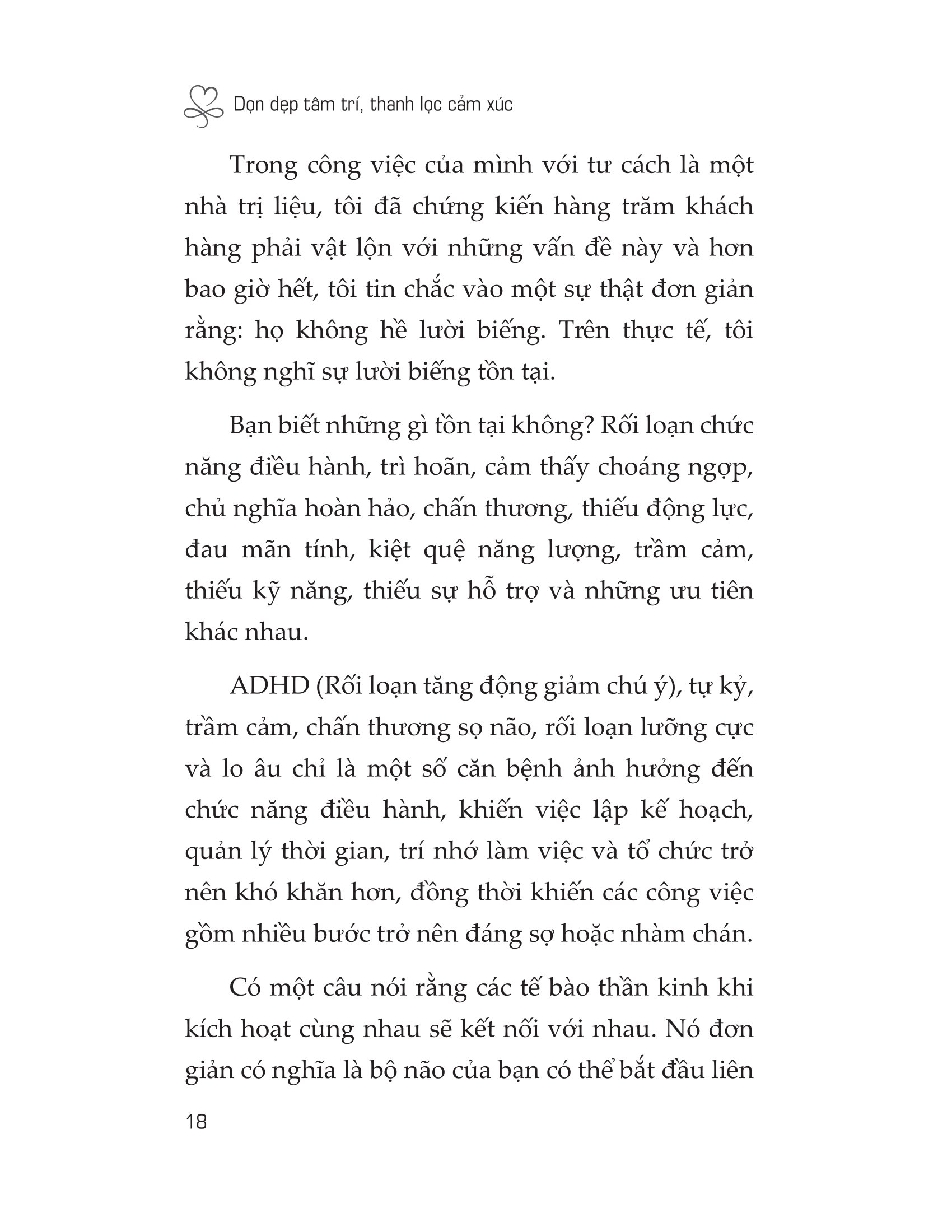 dọn dẹp tâm trí - thanh lọc cảm xúc