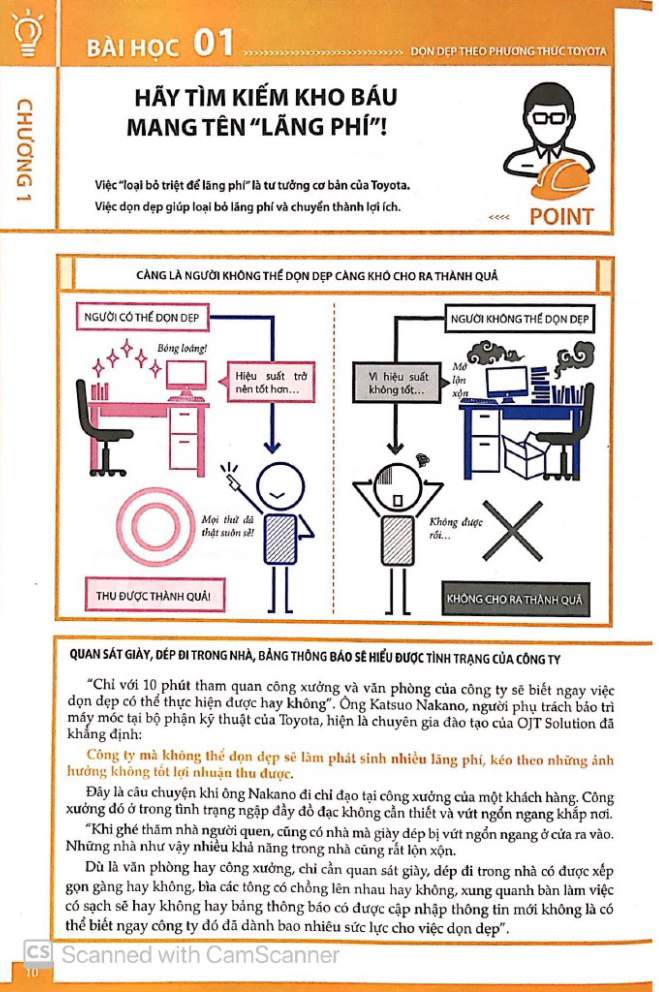 dọn dẹp theo phương thức toyota
