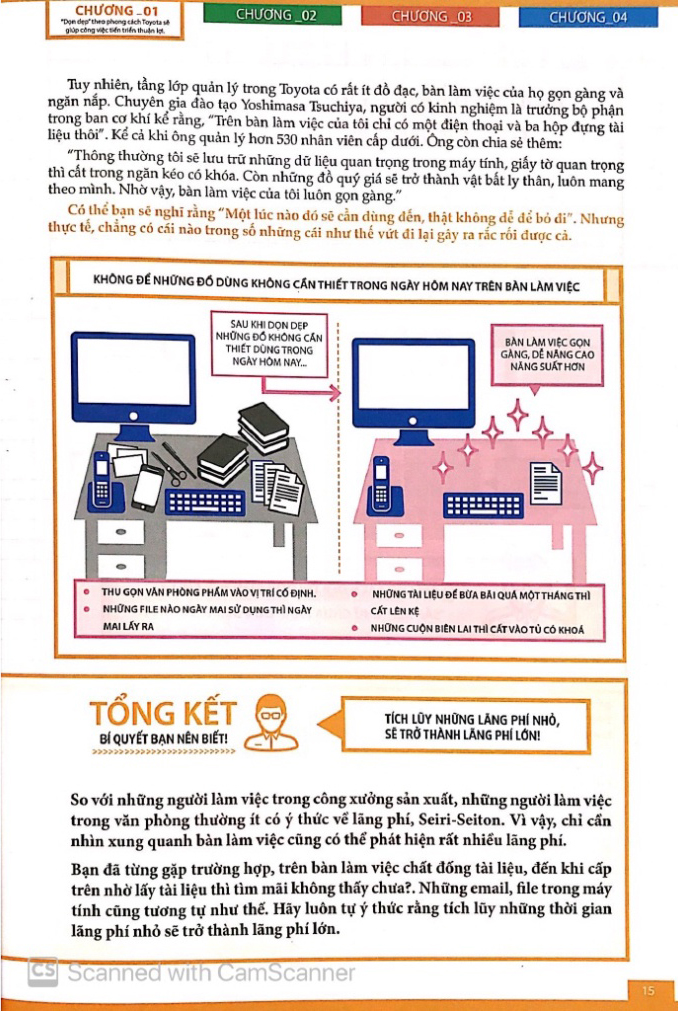 dọn dẹp theo phương thức toyota