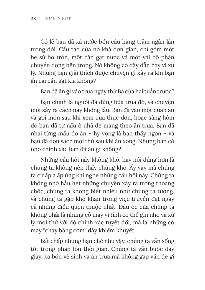 đơn giản mà nói - simply put - thuật thiết kế và truyền tải thông điệp đúng trọng tâm